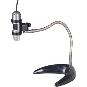 Dino-Lite AM4111T-MS22B 1.3MP 10x-50x, 220x Handheld Digital Microscope + Gooseneck Stand