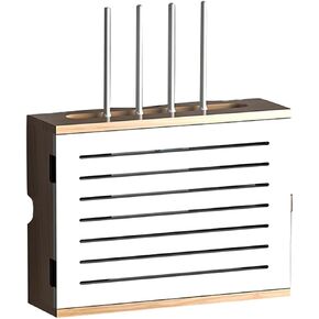 Wall-Mounted Bracket Wall Mount Floating WiFi Router Shelf Storage Wall Mount Shelf Bracket Home and Office WiFi Router Adjustable Cable Box (Color: Youse Size: 52.5x42.5x10cm) (Youse 52.5x42.5x10cm)