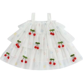 4th of July Toddler Baby Girl Clothes 3D Stars Smocked Dresses Sleeveless Tulle Tutu Dress Independence Day Outfit