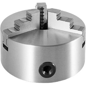 Lathe Chuck K11-100 Lathe Chuck 100mm 4inch Self-Centering 3 Jaw with Two Sets of Jaws and Mounting Bolts for Wood Turning CNC Lathe for Grinding Machines Milling Machines