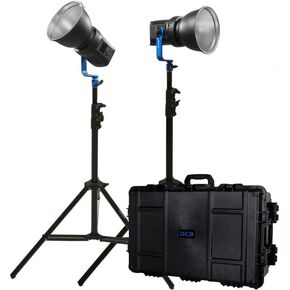 Dracast Boltray Plus Series LED1200 Bi-Color LED 2 Light Kit with Injection Molded Travel Case