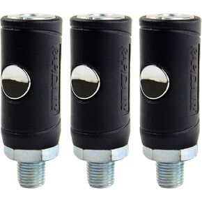 3 عبوة على النمط الصناعي سلامة الهواء توصيل مقرن 1/4 "الجسم 1/4" MnPT Push Remidiair K7221 مجموعة
