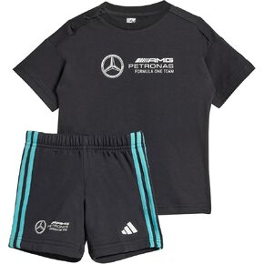adidas Unisex Baby Mercedes-AMG Petronas Formula One Team T-Shirt Set, Black/White