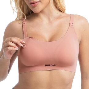 Nursing Bras for Breastfeeding, Jelly Strip Lift Support Maternity Bra, Seamless Soft Wirefree Pregnancy Sleep Bralette