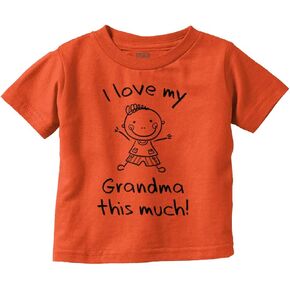 I Love My Grandma This Much Cute Toddler Boy Girl T Shirt