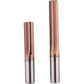Reamer HRC60 H7 4 Flutes with 100mm Tungsten Carbide CNC Straight Groove Reamer Coating Machine Reamer(2x50x100x4T H7)