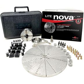 Nova 48308 G3 Lite Wood Lathe Bowl Turning Chuck Bundle Direct Thread 1" x 8TPI (Includes chuck, 2" jaw set, plus 10" Cole Jaw set w HD bumper kit)