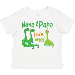 inktastic Nana Papa Love Me Grandchild Dinosaur Toddler T-Shirt in Kuwait