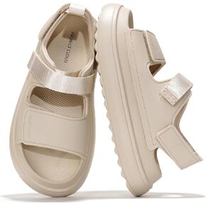 Project Cloud Platform Sandals for Women 2025 – Memory Foam Insole, Lightweight & Slip-Resistant Womens Sandals – Stylish, Beach-Ready Waterproof Women Footwear (Goldie)