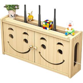 ngddf2haa قوس محطّمة على الحائط الجدار الجدار WiFi Router Set Top Box TV Accessory Rack Set Top Box Cable Manager Easy (الحجم: 48x24x11.5 cm)