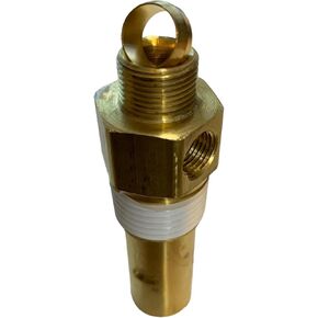 American Made Check Valve Compatible with Coleman Powermate Sanborn Husky E106027 031-0037RP 027-0034 (Top Thread Is 3/8 Compression Size, Bottom Thread Is 1/2 NPT Size), Includes Ferrule