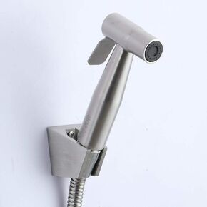 Toilet Handheld Showers Muslim Cloth Diaper Sprayer for Rear Washing - Stainless Steel pressurized Spray Toiletwash PP Wall Mounted