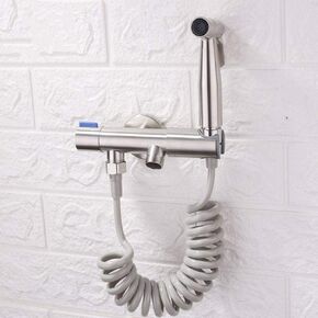 for Faucet Spray Shower Unique Connection Hose, Stainless Steel Best for Cloth Diaper Sprayer,Hand Heldfor Shattaf Shower
