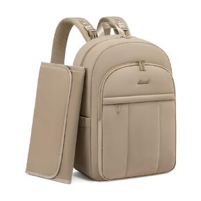 LOVEVOOK Diaper Bag Backpack for Moms Dads, Multi Function Travel Baby Bag with Stroller Straps, Changing Pad, Large Capacity Baby Backpack, Lightweight, Waterproof, Coffee Brown