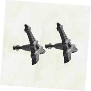 2pcs Eiffel Tower Knobs Countryside Themed Pull Handles for Boys and Girls Rooms Durable Cast Cabinet Hardware Charming Home Decor for Cabinets