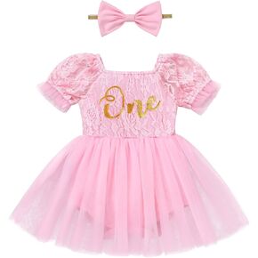 Awibmk Lace Baby One Romper First Birthday Girl Girl Oud Puff Tutu Tutu Tutu Cake Cake Smash Photoshoot outfits