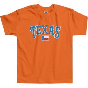 ThreadRock Little Boys 'Texas Text and State Flag Toddler T-Shirt