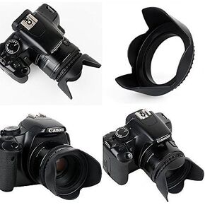 Lens Hood For Nikon D5100 D3100 D5000 D3000 D3200 D5200 D5300 D3300 D5500 FM10 (52mm Compatible)