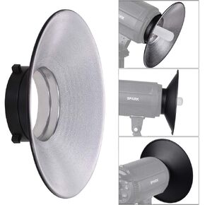 120 Degree Wide-Angle Photography Flash Reflector Bowens Mount Diffuser Dish Aluminium Alloy ing Accessories