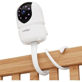 Baby Monitor Mount for BM01, 16.5 Inch Flexible Arm Bracket, Stable Camera Holder Attaches to Crib, No Tools or Wall Damage