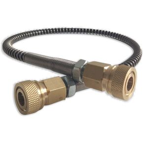 Acecare High Pressure PCP Hose 300bar 4500psi Paintball Filling Whip Hose 50cm Long with Spring Wrapped