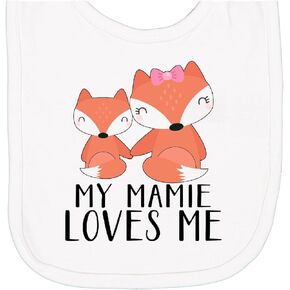 inktastic My Mamie Loves Me Newborn Bib
