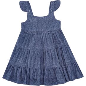 Toddler Girls Dress Sleeveless Princess Twirl Sundress Bamboo Viscose Summer Cami Dress for Kids 2T–5T