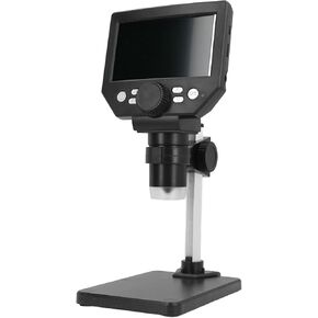 10MP 4.3in HD LCD Digital Microscope 1000X Magnification LED Display Record Photos Videos, 16 Language Support for Soldering, Inspection