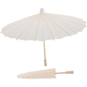 Vicasky 2pcs مظلة ورق زيت فارغة للفنون الحرف اليدوية ديكور Cosplay Props Props Valentine Day