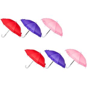 6Pcs Lace Umbrella for Decorative Umbrella for Parties Photography Safe Easy to Use present for Colors Included