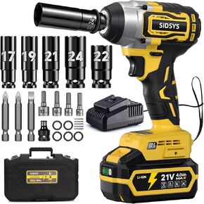 وجع Sidsys Cordless Impact ، 295 قدمًا (400 ن.