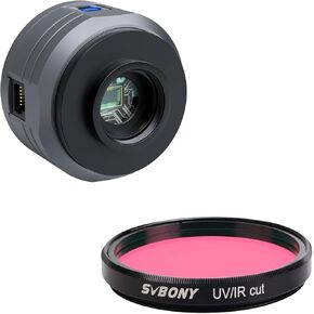 Telescope Filter UV IR Cut Block Filter Infra Red Filter CCD Camera, 2'' UV Filter with SC715C Telescope Planetary Camera, 1.45μm Micro Pixel IMX715 Color Astronomy Camera, for Planetary Photography