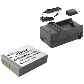 Olympus Stylus Verve Digital Camera Accessory Kit Includes: SDLI30B Battery, SDM-157 Charger