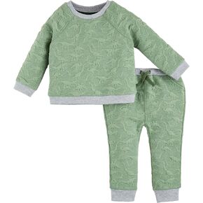 Mud Pie Unisex Baby Baby Quilted Dino Outfit
