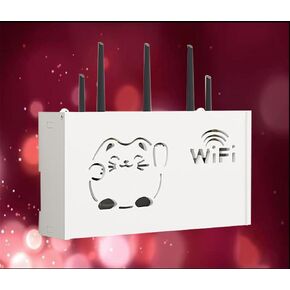 WiFi Router Hidden Box WiFi Storage Box Router Shelf Wall Mounted Storage Box WiFi Box Shelf Wall Storage,C-22x20x8.5cm