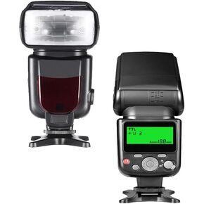 Speedlight External Flash (Nikon COOLPIX P1000) Vertical & Horizontal Rotation (Wireless Sync)