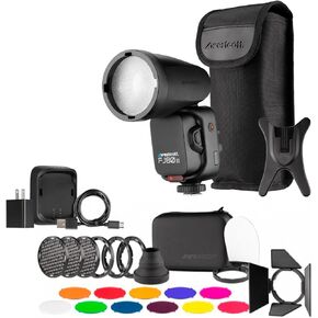 Westcott FJ80 II M Universal Touchscreen 80WS Speedlight مع حزمة تركيب الكاميرا متعددة العلامات التجارية مع Westcott FJ80 Creative Pack (عنصران)
