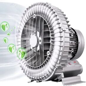 Regenerative Blower High-Pressure Vortex Ring Blower,Forge Blower,Centrifugal Blower,for Sewage Aeration Aquarium Fish Pond,120W/0.16HP