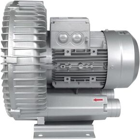Regenerative Blower 0.5HP/0.74HP/1.49HP 110V Single Phase - Aluminum Alloy High-Pressure Vortex Ring Industrial Vacuum Pump for Air Blowing