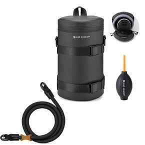 K&F Concept Camera Lens Pouch Case, and 100cm Camera Neck Strap