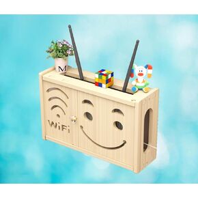 WiFi Router Storage Shel WiFi Router Storage Box Wall Mounted Wall Mounted Storage Box Wall Mounted WiFi Storage Box,B-48x24cm