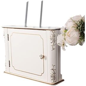 Router Storage Box,Wall Mount Floating Shelf Wireless Wall Hanging Shelf Storage Rack Set-Top Box Shelf Box/B/51 * 10 * 40