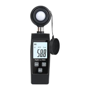 Light Meters, Digital Mini Lux Meter LCD Display Handheld Illuminometer 0-200000 Lux Luminometer High Accuracy Lux/FC Measure Tester
