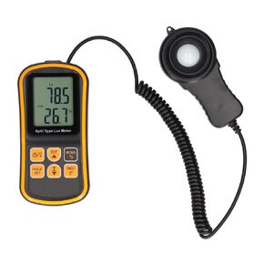 Light Meters, LCD Illuminance Meter Digital Illuminance Meter Measurement Tester Illuminance Meter Split Handheld Illuminance Meter 0-200000 Lux