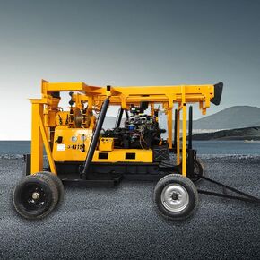 Heavy Duty 300m Borehole Hydraulic Core Drilling Rig for Tough Terrain and Deep Water Well Drilling