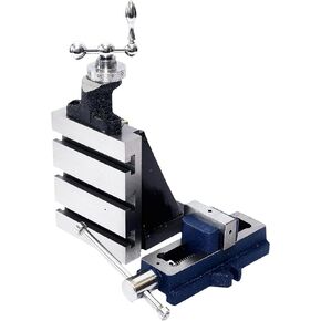 Lathe Fixed Vertical Slide 4" X 5" inches (125mm x 100mm) with 2" inches (50mm) self Centering Vise Vice Fixed Base For Instant Milling Solution on Lathes