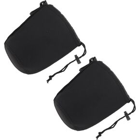 DOITOOL 2 Pcs Lens Bags Pouches Padded Camera Lens Pouch Neoprene for Dslr Accessories