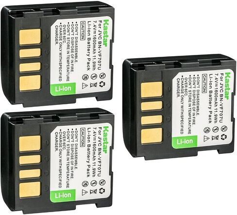 Kastar BN-VF707 Battery 2-Pack Replacement for JVC GR-D240US GR-D241 GR-D241AC GR-D241US GR-D244 GR-D244U GR-D244US GR-D245 GR-D245E GR-D245EG GR-D245EX GR-D245US GR-D246 GR-D246EX Camera in Saudi Arabia