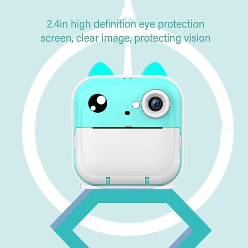 CCYLEZ Instant Print Camera, Thermal Printing, 48MP, Blue in Saudi Arabia