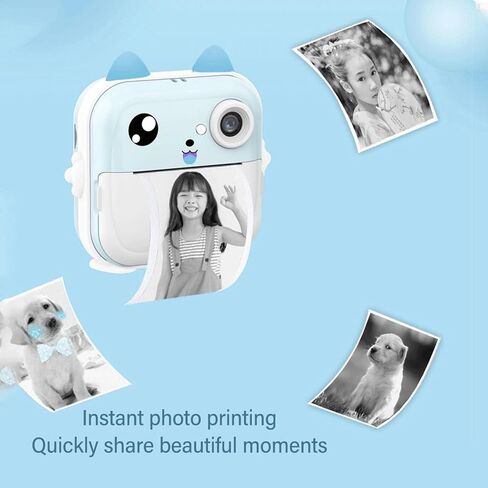 CCYLEZ Instant Print Camera, Thermal Printing, 48MP, Blue in Saudi Arabia